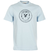 Lyle and Scott Cambridge Blue Print T-Shirt