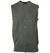 Lyle and Scott Grey Button Fastening Gilet