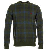 Lyle and Scott Highland Green and Navy Check