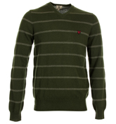 Lyle and Scott Highland Green V-Neck Sweater