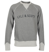 Lyle and Scott Light Grey and Mid Grey Sweater