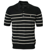 Lyle and Scott Navy and White Stripe Knitted