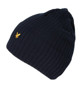 Lyle and Scott Navy Beanie Hat