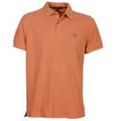 Lyle and Scott Orange Twist Pique Polo Shirt