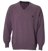 Lyle and Scott Purple Sweater