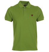 Lyle and Scott Tarragon Green Pique Polo Shirt