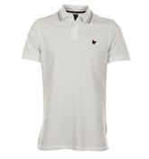 Lyle and Scott White Tipped Pique Polo Shirt