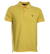 Lyle and Scott Yellow Pique Polo Shirt