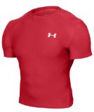Under Armour Heatgear Compression Shortsleeve Shirt Red XXL
