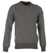 Lyle and Scott Grey and White Fleck Sweater