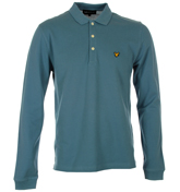 Lyle and Scott Light Chambray Pique Polo Shirt