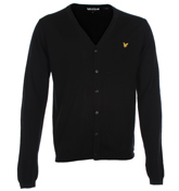 Lyle and Scott Vintage Black V-Neck Cardigan
