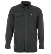 Lyle and Scott Vintage Charcoal Marl Felt