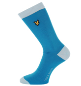 Lyle and Scott Vintage Electric Blue Plain Socks