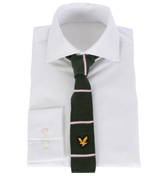 Lyle and Scott Vintage Green and Pink Skinny Tie