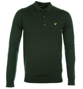 Lyle and Scott Vintage Hunter Green Knitted Polo
