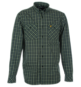 Lyle and Scott Vintage Hunter Green Tartan Plaid
