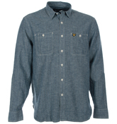 Lyle and Scott Vintage Light Chambray Stripe Shirt