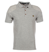 Lyle and Scott Vintage Light Grey Marl Pique