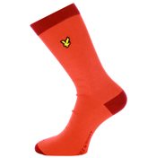 Lyle and Scott Vintage Lobster Pink Plain Socks