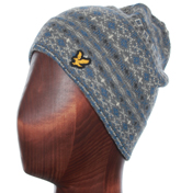Lyle and Scott Vintage Mid Grey Fairisle Beanie