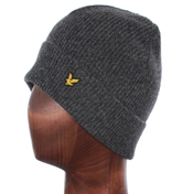 Lyle and Scott Vintage Mid Grey Marl Beanie Hat
