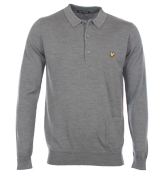 Lyle and Scott Vintage Mid Grey Marl Knitted