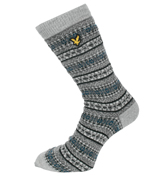Lyle and Scott Vintage Mid Grey Marl Socks (1