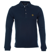 Lyle and Scott Vintage Navy Pique Polo Shirt
