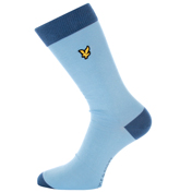 Lyle and Scott Vintage Polar Blue Plain Socks (1