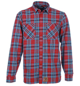 Lyle and Scott Vintage Racing Red Check Shirt