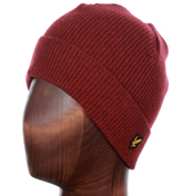 Lyle and Scott Vintage Racing Red Marl Beanie Hat