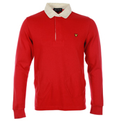 Lyle and Scott Vintage Racing Red Pocket Polo