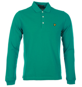 Lyle and Scott Vintage Retro Green Pique Polo