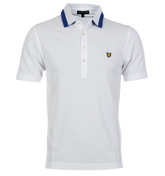 Lyle and Scott Vintage White Pique Polo Shirt