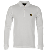 Lyle and Scott White Pique Polo Shirt