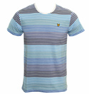 Lyle and Scott Blue and White Stripe T-Shirt