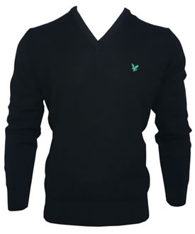 Green Eagle Knitted Sweater Black