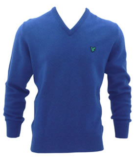 Lyle and Scott Green Eagle Knitted Sweater Persian