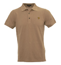 Lyle and Scott Vintage Biscuit Brown Pique Polo Shirt
