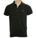 Lyle and Scott Vintage Black Pique Polo Shirt