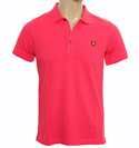 Lyle and Scott Vintage Raspberry Pique Polo Shirt