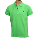 Lyle and Scott Vintage Vivid Green Pique Polo Shirt
