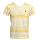 Lyle and Scott Yellow and White Stripe T-Shirt