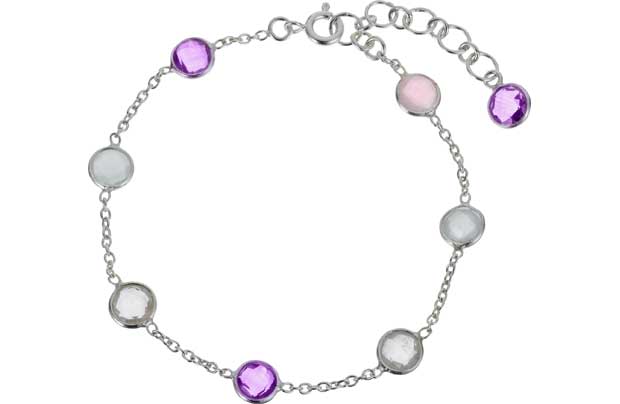 Lynn Rodgers Sterling Silver Multi Stone Bracelet