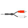 Professional 3.5mm stereo jack to 2 x RCA Phonos 60m
