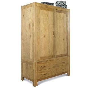 Lyon Oak Large Double Wardrobe