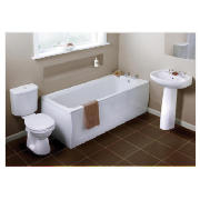 Standard Bathroom Suite With Bath Shower