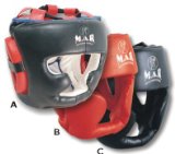 M.A.R International Ltd. MAR Boxing Head Guard (Artificial Leather) LA