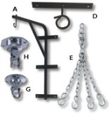 M.A.R International Ltd. MAR Wall Bag Brackets (Heavy Duty Metal) F